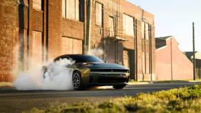 A 2026 Dodge Charger SIXPACK does a burnout to the soundtrack of its Hurricane I-6.