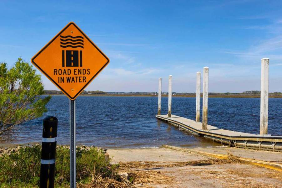 A boat launch, like the one where a driver submerged his Chevrolet Tahoe on video recently.
