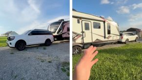 The 2025 Ford Expedition with a camper