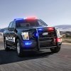 A Ford F-150 Police Truck on the road