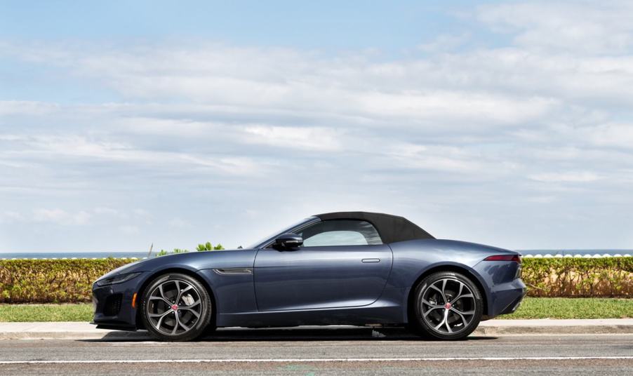 A Jaguar F-TYPE, which had an industry-leading limited warranty when it rolled off the line.