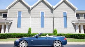 An X150-generation Jaguar XK Convertible, one of the cheap used luxury cars Doug DeMuro identified as a 'cheap flex.'