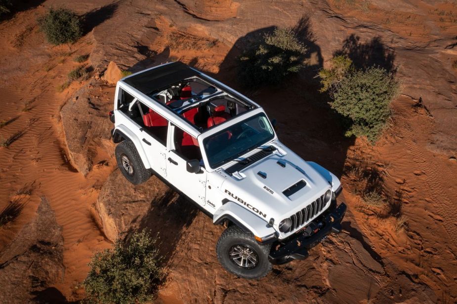 The Jeep Wrangler Rubicon 392 off-roading