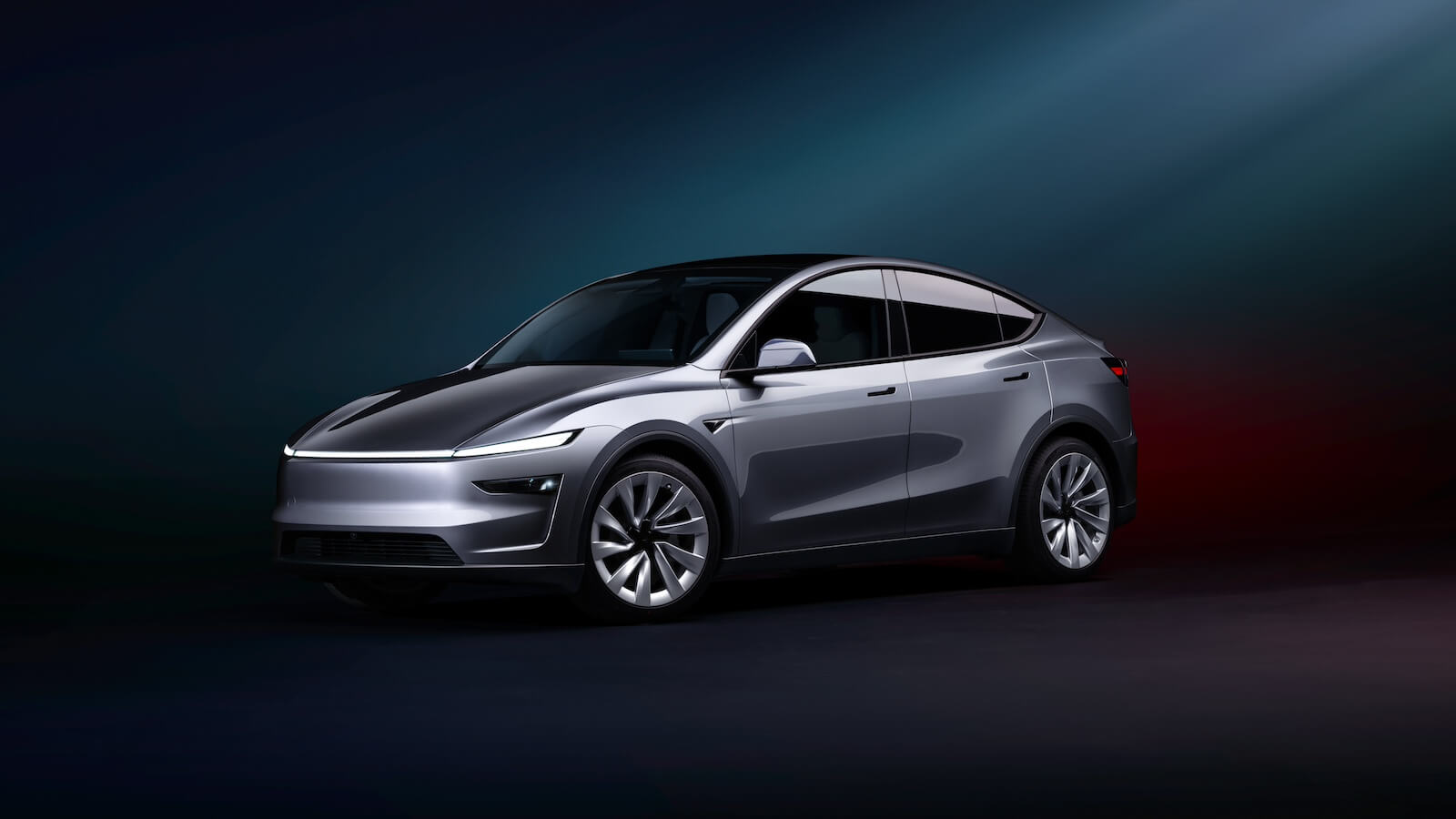 A new Tesla Model Y EV SUV.