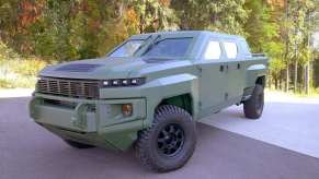 A next-generation GM Defense vehicle, like the ones the US Secret Service is considering.