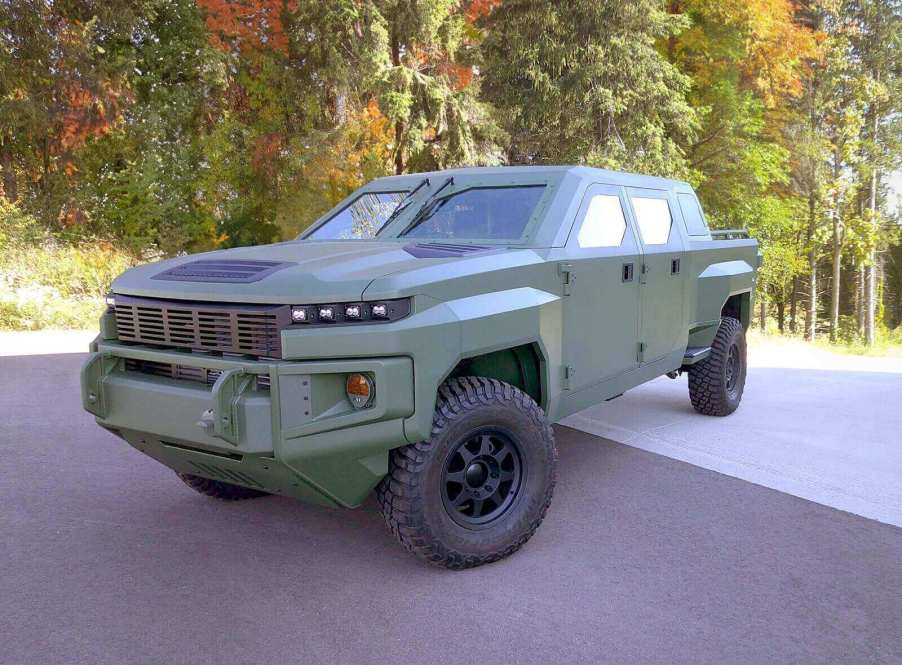 A next-generation GM Defense vehicle, like the ones the US Secret Service is considering.
