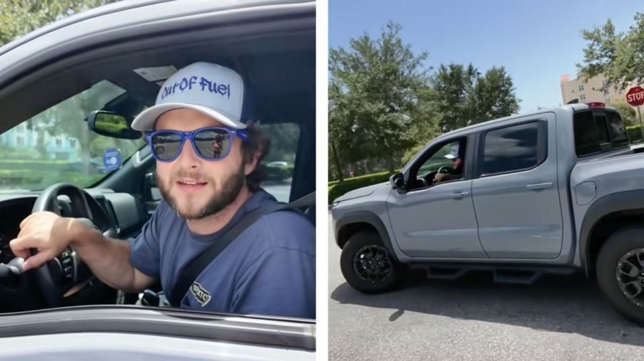 The exterior of the Nissan Frontier