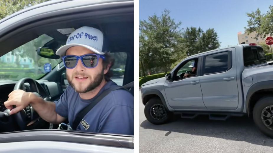 The exterior of the Nissan Frontier