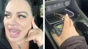 The Nissan Rogue gear shifter