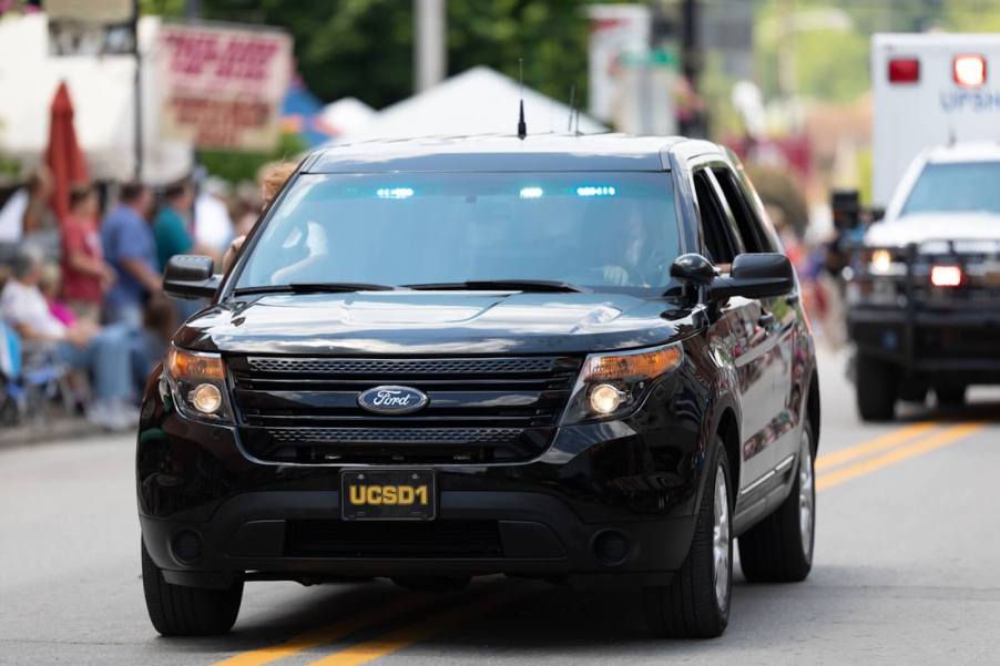 A police SUV in West Virginia patrols.
