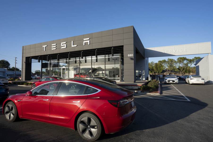 Tesla EV dealership