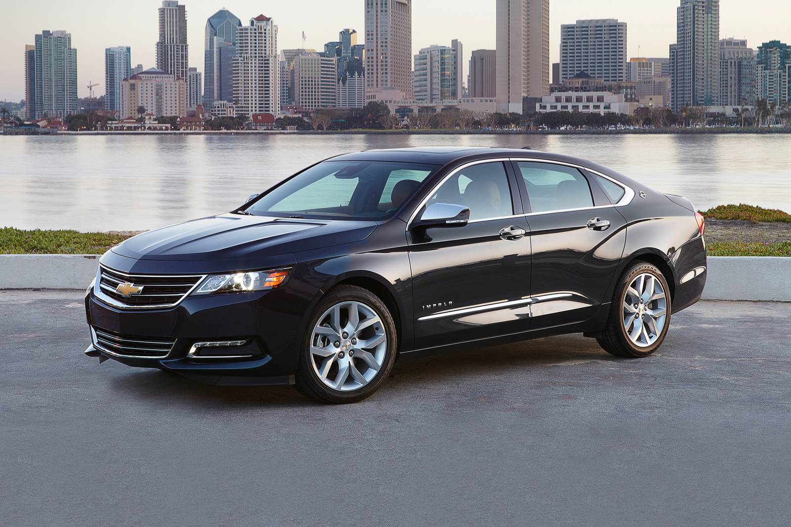 The 2018 Chevy Impala in the city