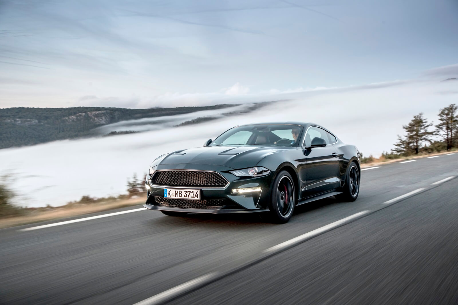 A 2018 Ford Mustang Bullitt, something of a bargain among modern muscle cars. 