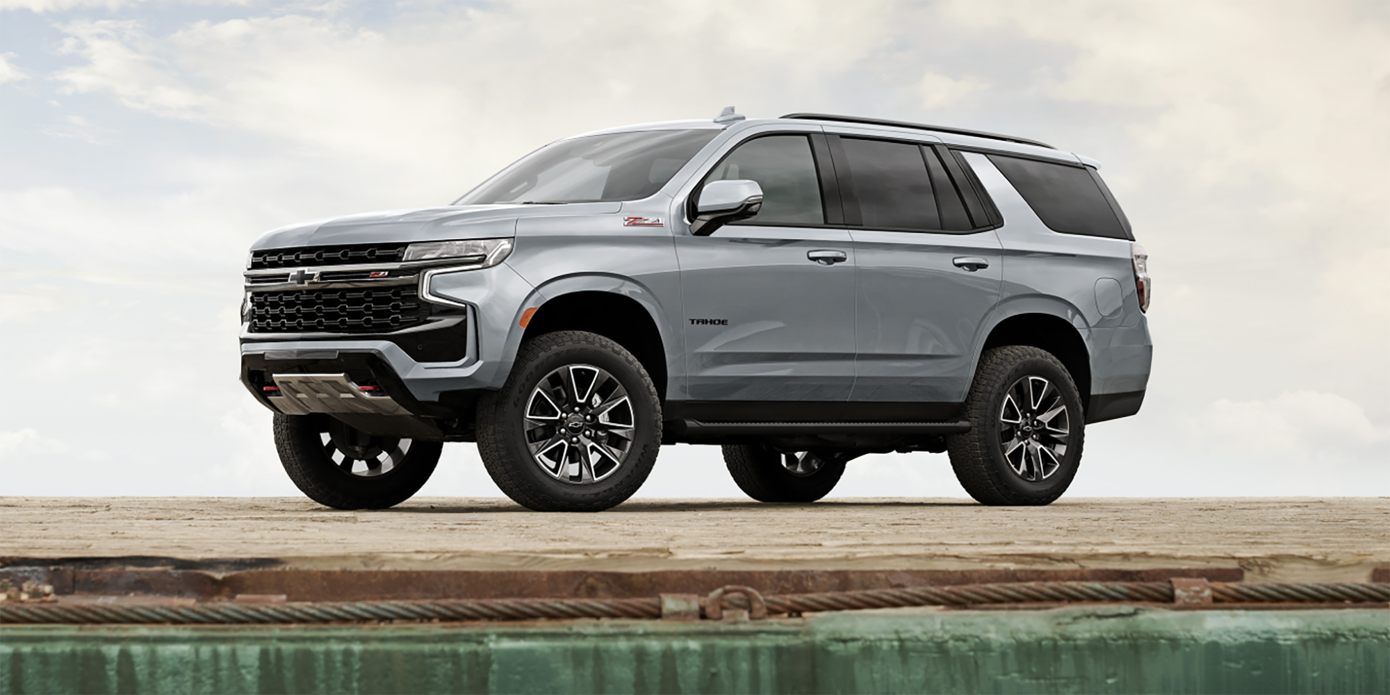 The 2024 Chevy Tahoe on a dock