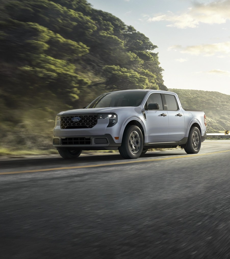 The 2025 Ford Maverick on the road