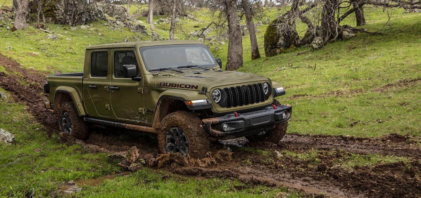The 2025 Jeep Gladiator off-roading