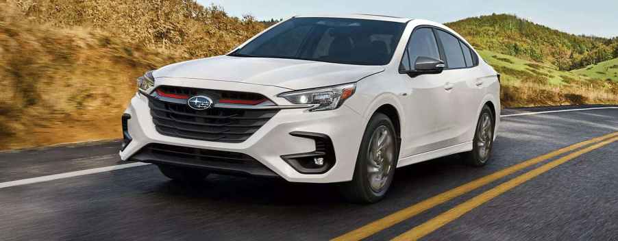 The 2025 Subaru Legacy on the road