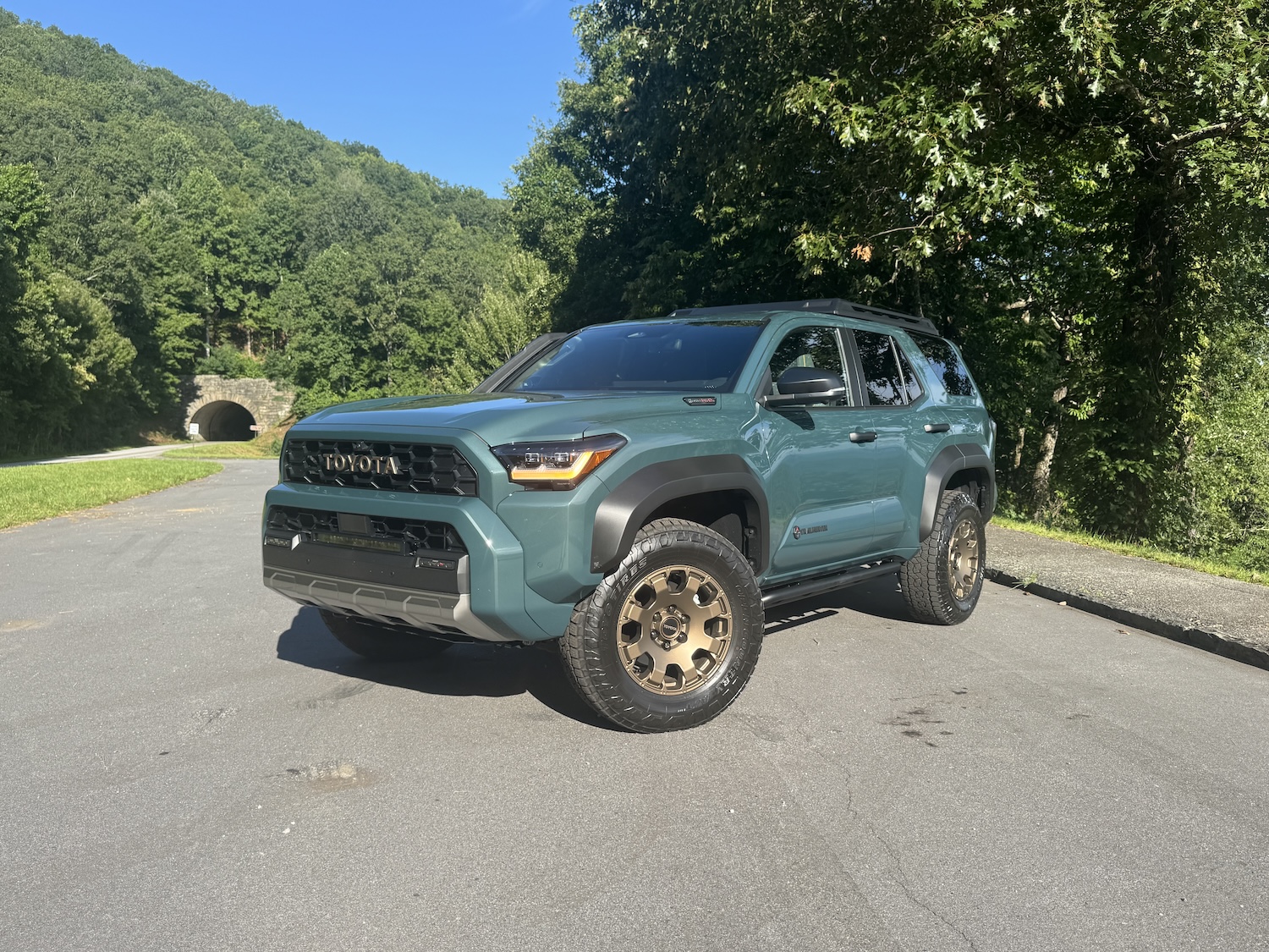 The 2025 Toyota 4Runner Trailhunter on the parkway