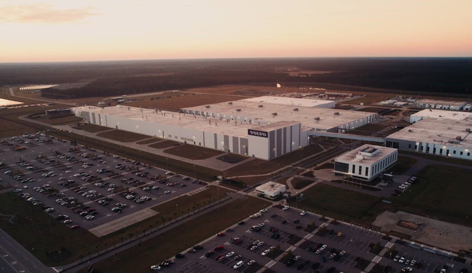 The Volvo plant in Charleston, South Carolina, where the plant is continuing to invest in hybrid vehicles.
