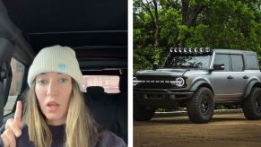 The Ford Bronco off-roading