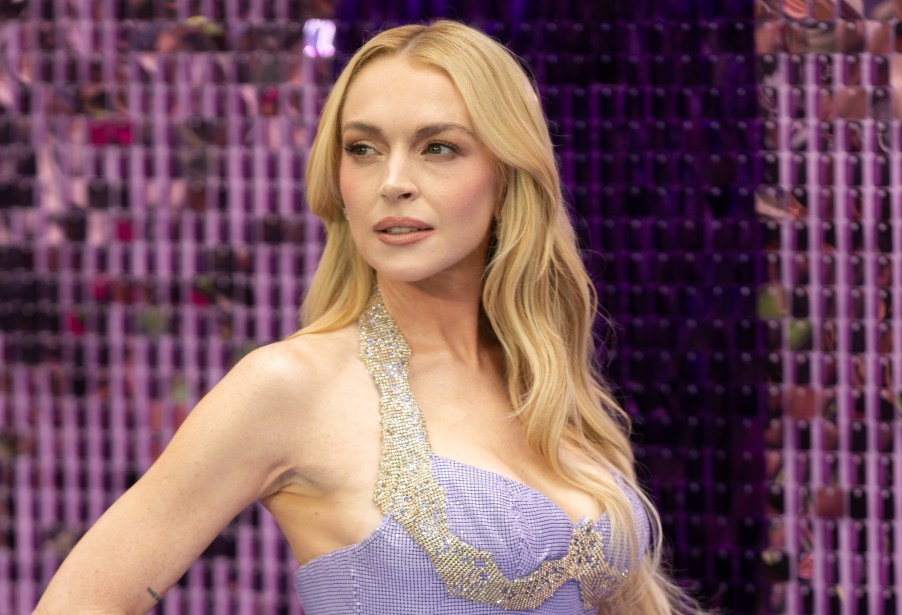 Lindsay Lohan on stage