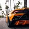 A Lamborghini Huracán in coastal Florida shows off its rear-end styling.