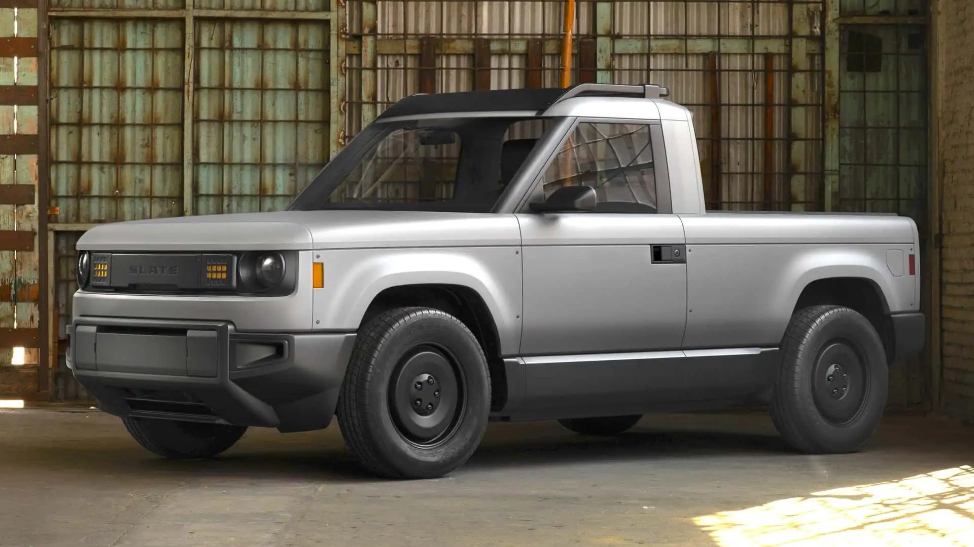 The Slate Truck in a warehouse