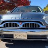 The grille of a Toyota Origin handbuilt retro luxury car.
