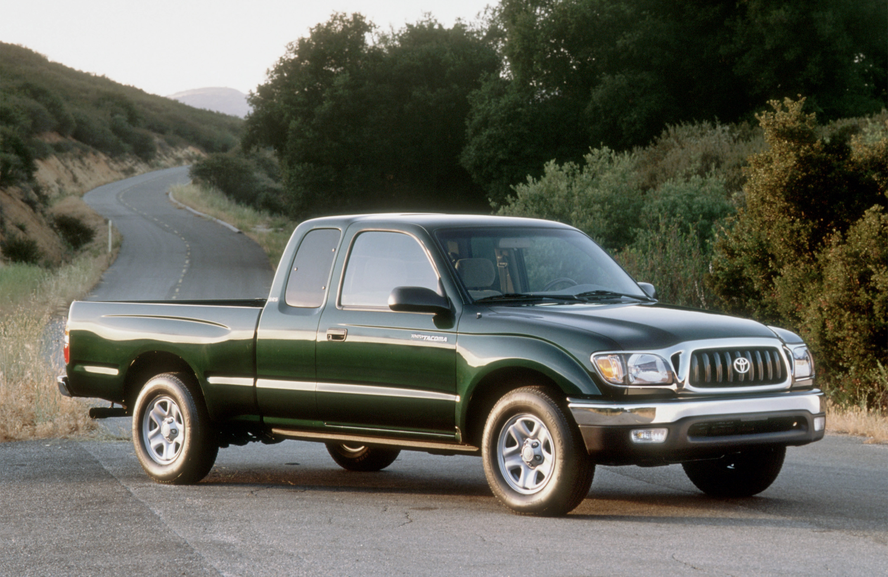The 2003 Toyota Tacoma on the road
