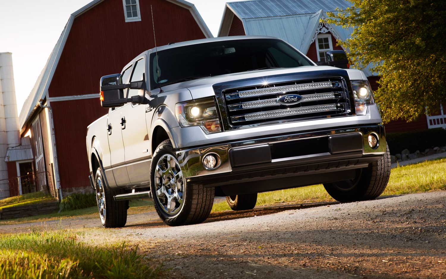 The 2013 Ford F-150 near a barn