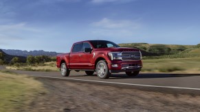 The 2025 Ford F-150 Hybrid on the road