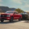 The 2025 Ford F-150 towing a boat