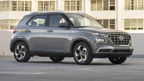 The 2025 Hyundai Venue in a parking lot