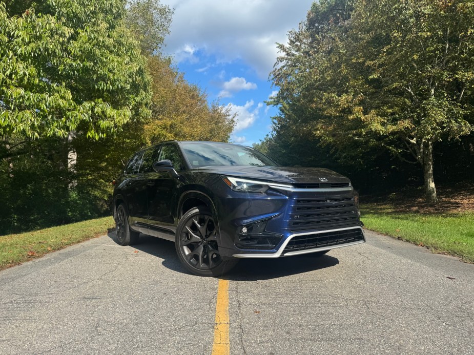 2025 Lexus TX 500h on the road