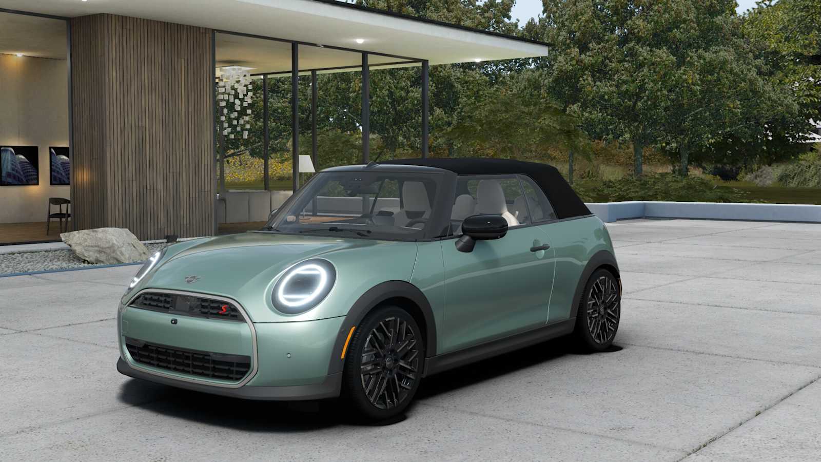 The 2025 Mini Cooper on display