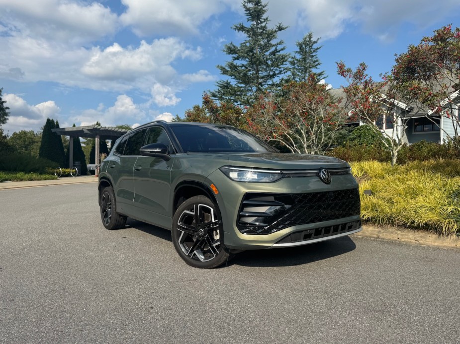 The 2025 Volkswagen Tiguan review near foliage