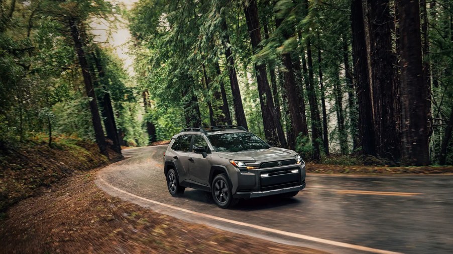 The 2026 Toyota RAV4 on the road