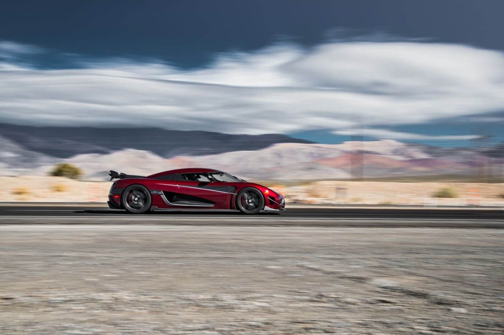 A Koenigsegg Agera RS, one of the fastest cars ever.