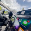 A car infotainment screen with Apple CarPlay