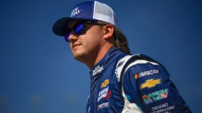 Brenden Queen at a NASCAR