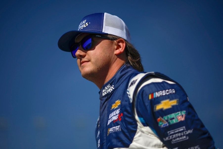 Brenden Queen at a NASCAR