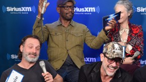 Lennie James and The Walking Dead cast