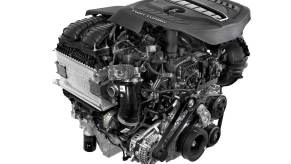 A picture of the Hurricane I6 engine in the new Dodge Charger SIXPACK, which may end up in the next-generation Alfa Romeo Giulia.