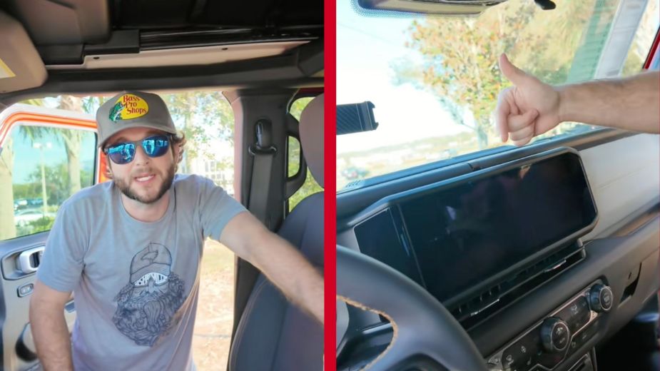Interior of the Jeep Wrangler