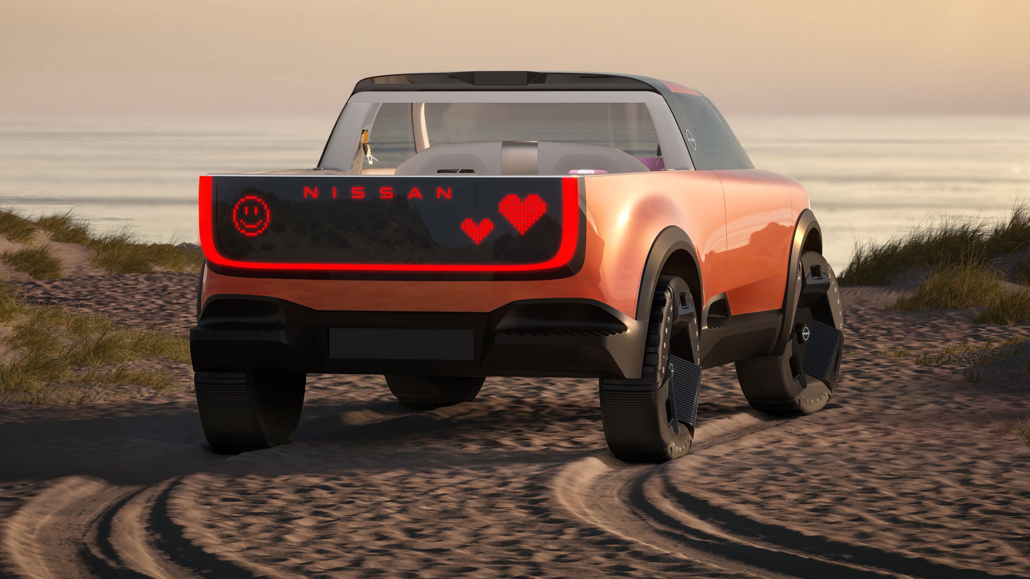 The Nissan Surf Out Concept on the beach