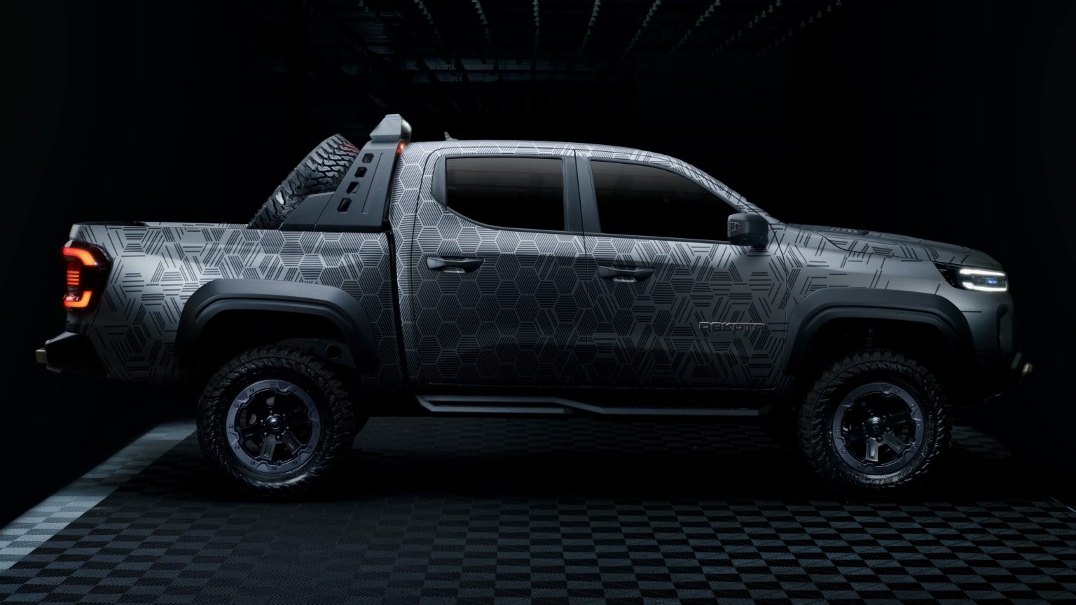 The Ram Dakota Nightfall Concept on display 