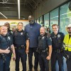 Shaq with police officers