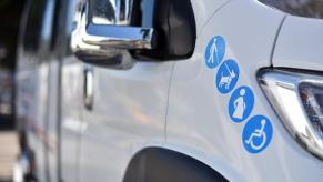 A police chase ended with a multiple car crash after a thief tried running from the cops in a stolen shuttle van.