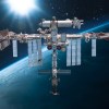 The International Space Station in space