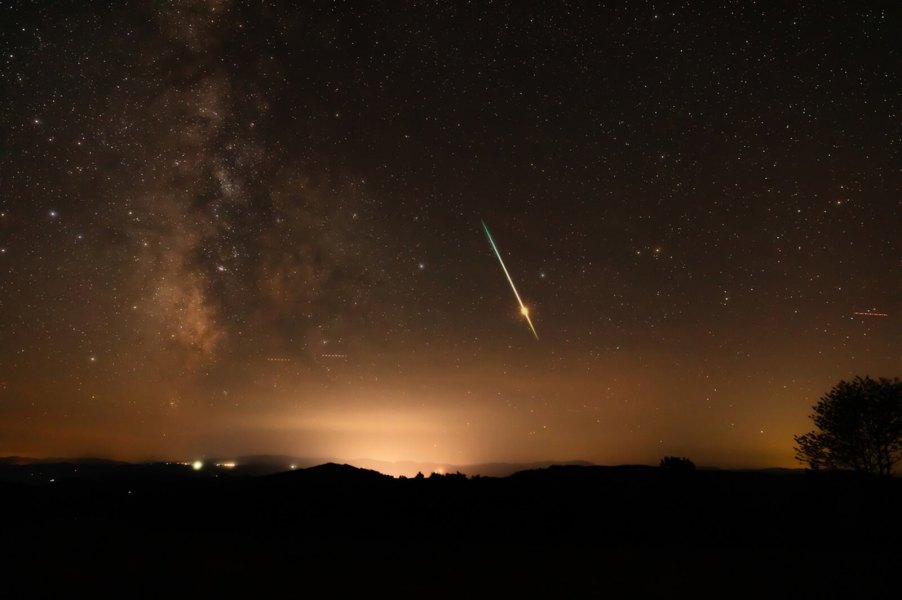 A mysterious chunk of space junk streaked across the sky and crashed into Western Australia.